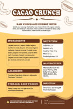 Cacao Crunch Raw Chocolate Energy Bites | Organic Superfood Snack - Image 3
